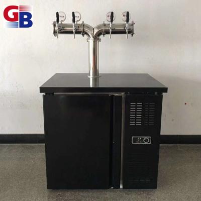 China 304 stainless steel BK2002 double way draft wine kegerator cooling chiller double with beer tower for sale