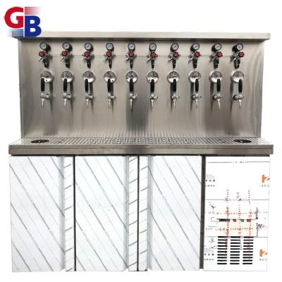 China 304 Stainless Steel GB103058 OEM Beer Tap Wall Fridge Can Hold 10pcs 1/6 Slim Beer Keg for sale