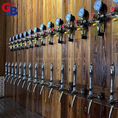 China Hot Selling SUS439 GB103085 OEM Wooden Beer Tap Wall Dispenser Beautiful For Bar for sale