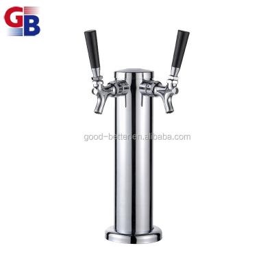 China Resturant NO.BF-20002 Super American Style 2 Way Column Beer Tower With Two Taps for sale