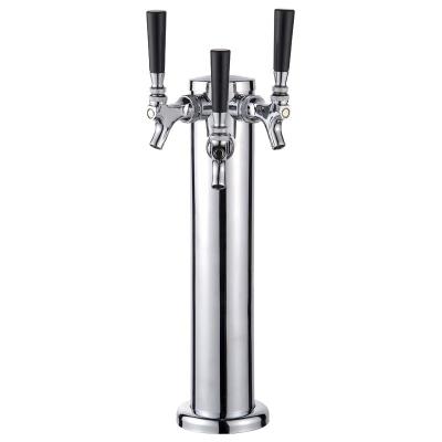 China Resturant NO.BF-20003 Super American Style 3 Way Column Beer Tower With Three Taps for sale