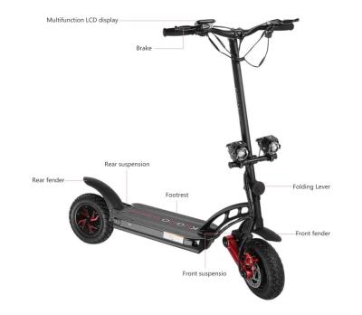 China kugoo EU electric scooter mountain sports long range 55km/h scooters 55KM/H app control 85km unisex double running G-propeller 800*2 motor for sale