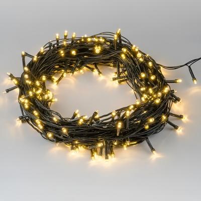 China Lovely Festival Warm Light Party Light Black Wire Christmas Gift Led String Light for sale