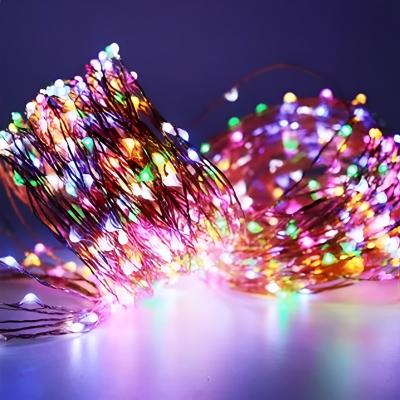 China Beautiful Led String Light Fairy Wedding Ornaments Colorful Christmas Decorative Lights for sale