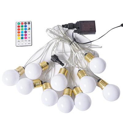 China Beautiful Commercial Grade Multicolor Outdoor Waterproof Patio String LED Hanging Light for sale