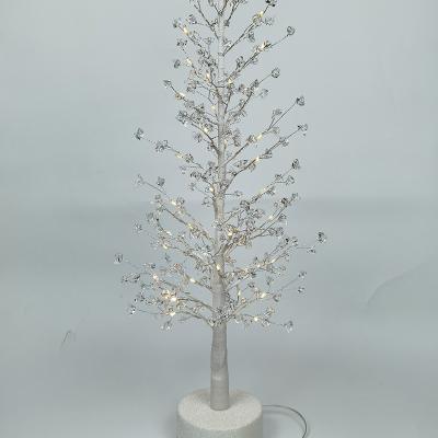 China Modern Design Beautiful Warm Light Table Lamp Christmas Battery Operated Decoration Led Tree Light for sale