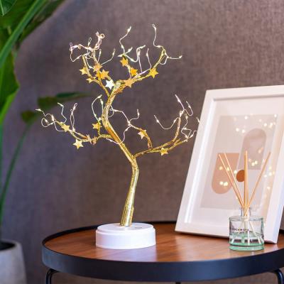 China Lovely Home Decoration Table Lamp Gifts For Holiday Battery Operated Twig LED Tree Light for sale