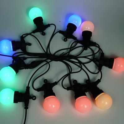 China Hot Selling Linkable Home Decor Outdoor Patio LED Mutil-color String Hanging Light for sale