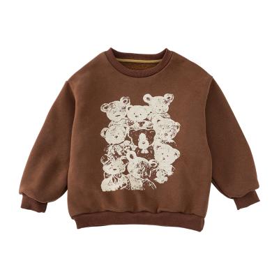 China 80017 New Arrival Children Clothing Anti-pilling Cartoon Printing Pattern Boys Sweatshirt Cool Pullover Sweatshirt For Winter for sale