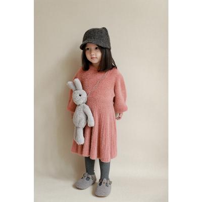 China 2020 Girls Winter Fancy Winter Lady Dress Sleeve Breathable Anti-wrinkle Design Sweater Dress D1152 for sale