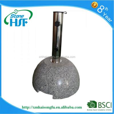 China Outdoor Granite Stone Parasol Round Furniture Umbrella Base Stand for sale