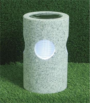 China Garden Granite Outdoor Solar Light Lantern for sale