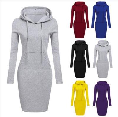 China 2018 breathable oversized hoodies women new commercial assurance comfortable design dress women solid hoodies custom dress plus size formal dres for sale