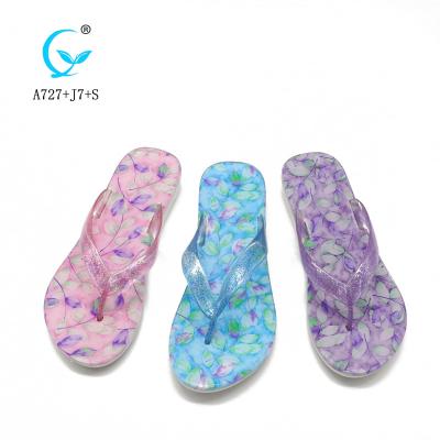 China Custom Quick-drying Brand Fashion PVC Slippers Wedding Flip Flops Wholesale For Women for sale