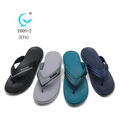 China Factory Wholesale OEM Anti-Slippery Logo Men Customized Comfortable Eva Flip Flops Cheap Beach Slippers for sale