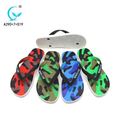 China The Latest Designs Flip Flops Camouflage Pattern Slipper Wholesale Anti-slippery Man Slipper for sale