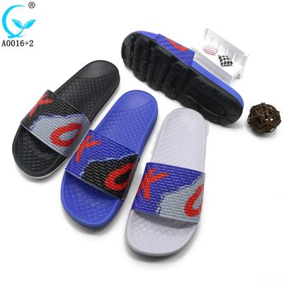 China High Quality Breathable PVC Sandalias Home Shoes Summer Mens Sandals Sliders Chappal Slippers Custom Made for sale