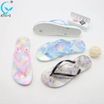 China PVC beach sandals girls ladies women chappal custom wholesale Anti-slippery slippers for sale