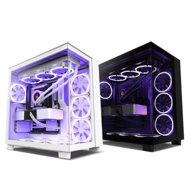 China With Side Panel Window NZXT Computer Case NZ H9 Flow Black Middle tower for sale