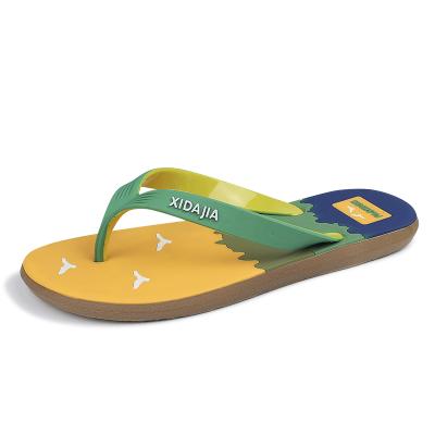 China Outdoor Coating Weight Lit TPR Material Men's Feature Flip Flops Light Summer Slippers Fashion OEM Trend Wholesale Anti Spring Style for sale