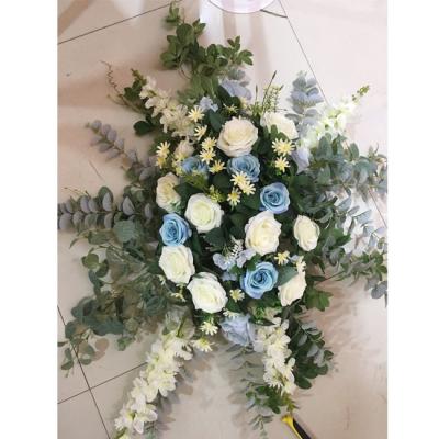 China Wedding Silk Flower Arch Panel Artificial Flower Arrangement Flower Wedding for sale