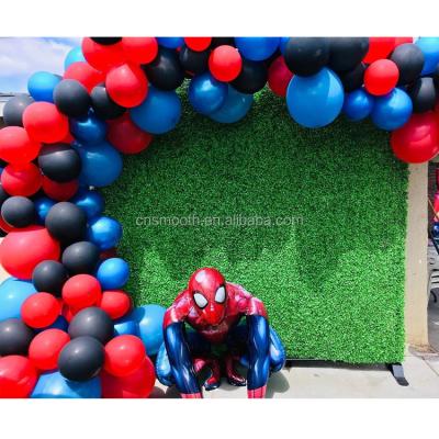 China Easy Decorative Wedding Party Decoration Door Exit Plant Wall Artificial Grass Panels Background for sale