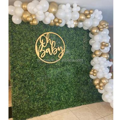 China Wedding Easy Decorative Green Artificial Grass Wall Backdrop Panels For Wedding Party for sale