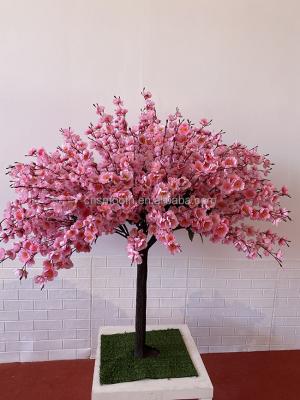 China Manufacturer Cheap Artificial Pink Easy Decorative Peach Cherry Blossom Tree For Wedding Professional Decoration for sale