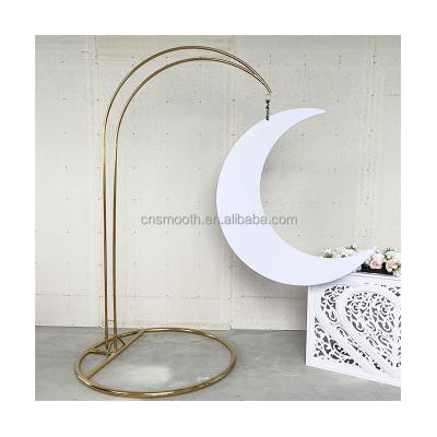 China Wedding Event Concert Luxury Gold Stainless Steel Metal Wedding Arch for sale