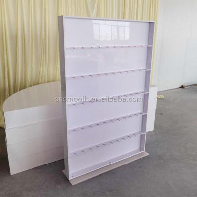 China Acrylic Wall Wedding Customized Unique Romantic Champagne Prosecco Display White Wall Rack for sale