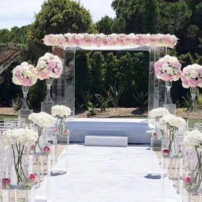 China Morden or Beautiful Customized Popular Acrylic Chuppah Beach Wedding Acrylic Pipe for sale