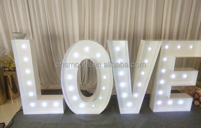 China Unique Romantic Wedding Events Decorative Led Light 3ft Metal LOVE Marquee Giant 4ft Letters for sale