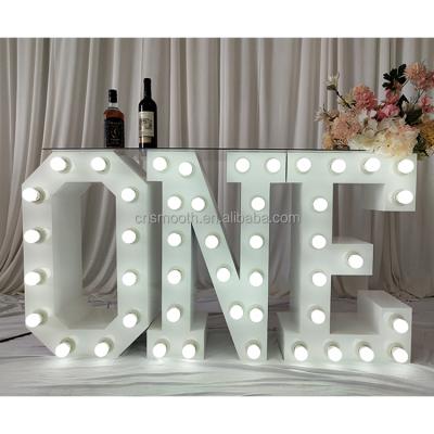 China Buildings Wholesale 3ft 4ft 5ft Marquee Letters Number Led Lights Letter Table For Wedding Party for sale