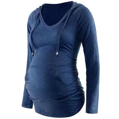 China China Breathable Maternity Clothes Sweater Suppliers Nursing Hooded Nursing Jumper Nursing Maternity Long Sleeves for sale