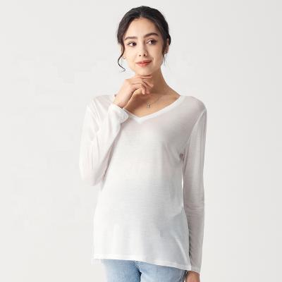 China Breathable Summer Sun Protection Tops Woman Slim Longline Maternity Clothes for sale