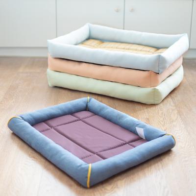 China LEISURE High Quality New Style Custom Warm Scrambled Pet Bed For Dogs Luxury Ultra Removable Washable Pet Bed for sale