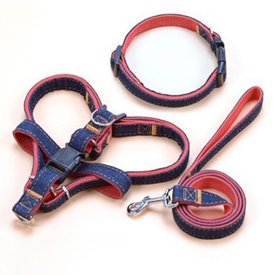 China Viable Direct Selling Cowboy Dog Chain Dog Rope Collar Pull Rope Chest Harness Pet Supplies for sale