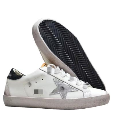 China Cushioning Stairs Rubber Sneakers Gold Superstar - Lovers Goose Green White Shoes Stars For Women Gold Shoes Custom Goose for sale