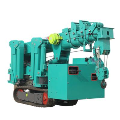 China Other Self walking mini folding crane hydraulic remote control 5t spider crane for sale