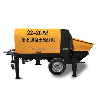 China Construction Engineering Portable diesel concrete pump trailer mounted concrete pump for sale for sale