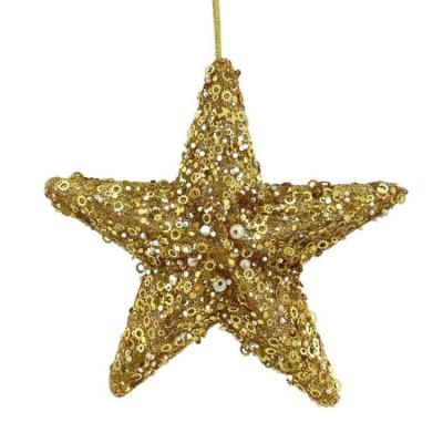 China Foam Five Star Tree Decoration New Foam Straight Line Stage Layout Props Top Christmas Ball for sale