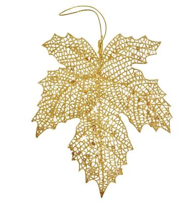 China Christmas Tree Decoration Ornaments Autumn Leaves For Christmas Halloween Maple Party Festive Decoration Factory Direct Sales Artificial Leaf Pendant Decoration for sale