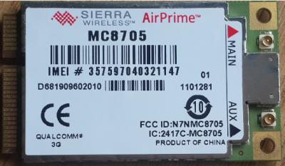 Cina Modulo ad alta velocità MC8705 di Sierra Wireless USB GPS della banda del quadrato del modulo di Qualcomm 3G GPS in vendita