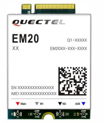 China Compacte Quectel-Module IoT EM20 een lte-de Hoge snelheidsconnectiviteit van Cat20 M.2 Te koop