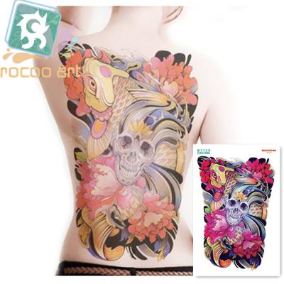 China Series 32x48CM Wholesale Temporary Fake Big Full Body Tattoo Temporary OC Type OC Sticker Large Back Tattoo Sticker for sale