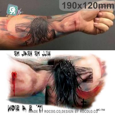 China MC756/Latest 3d Horror Temporary Artificial Tattoo Design Waterproof Body Art Tattoo For Halloween for sale