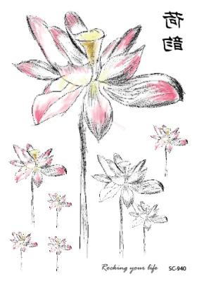 China SC Series Temporary Flower Form Waterproof Temporary Tattoo for sale