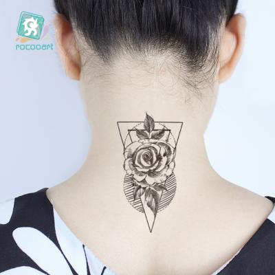 China Rocooart Fashion Fake Black Temporary Tattoo Wholesale Tiny Temporary Body Tattoo Online Store for sale