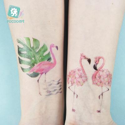 China Toy Animal Tattoo Sticker Temporary Tattoo Sticker 3D Flamingo Sticker Temporary for sale