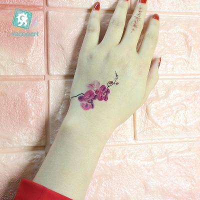 China 10.5x6cm Temporary Size And Feature Lavender Temporary Tattoo Sticker for sale